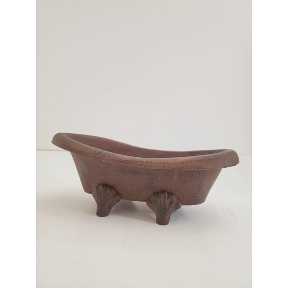 Vintage 1950s / cast iron SOAP DISH / cast iron Soap Holder Soap Dispens… - Picture 1 of 10